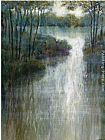 Pond Canvas Paintings - Pond Reflections